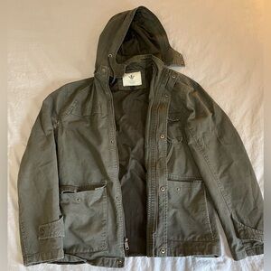 Casual green military style jacket